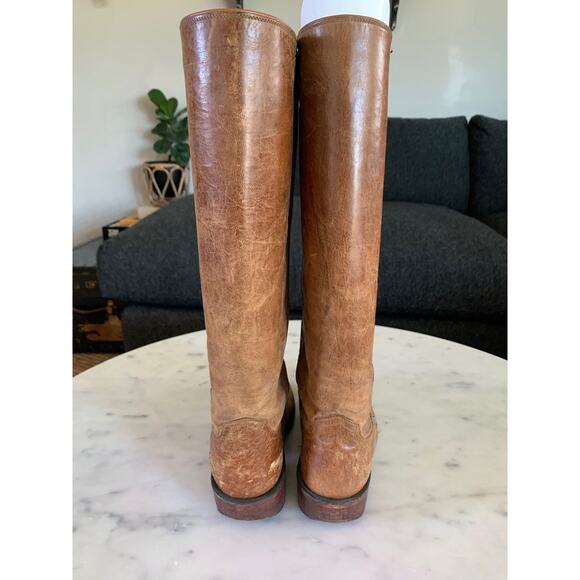 Vintage 1883 Lucchese Distressed Women’s 16” Shaft Boots SZ 8.5 - Picture 4 of 12